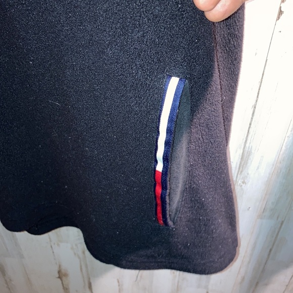 XXL TOMMY  JEANS FLEECE QUARTER ZIP LONG SLEEVE - Picture 3 of 4